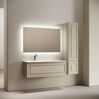 Тумба подвесная под раковину Sancos Very VR120LCE левая 120 см Beige Soft